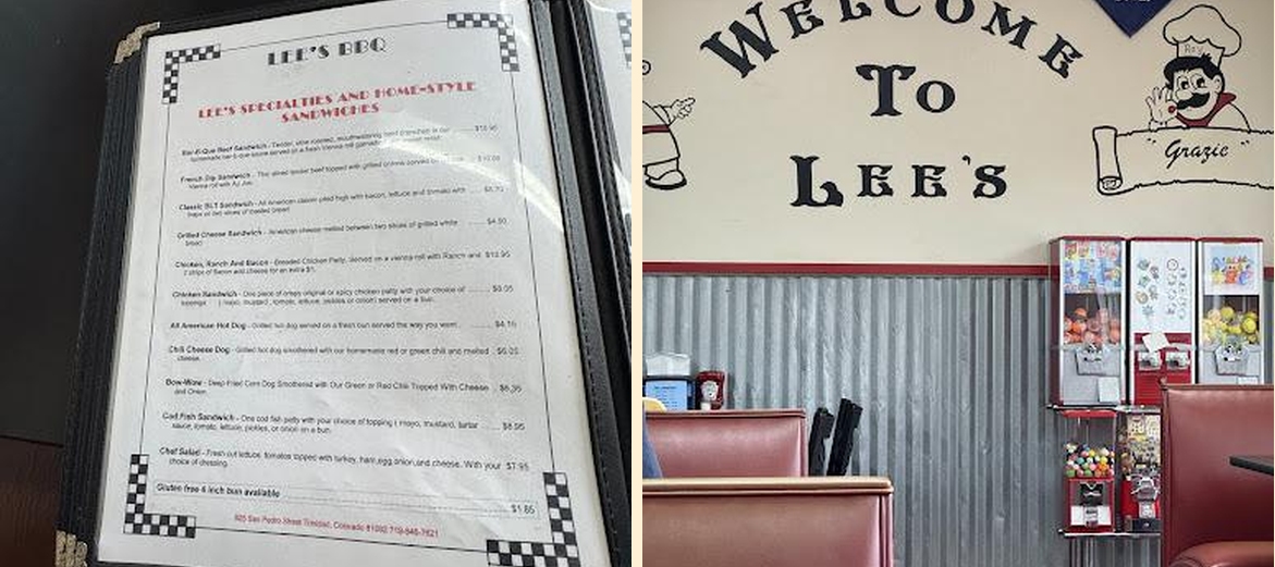 Lee's BBQ Menu